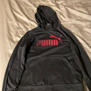 Black/dark gray puma hoodie SIZE M